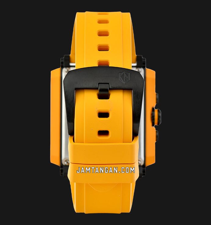 Expedition Chronograph E 6757 MC RIPBAYL Men Black Dial Yellow Rubber Strap