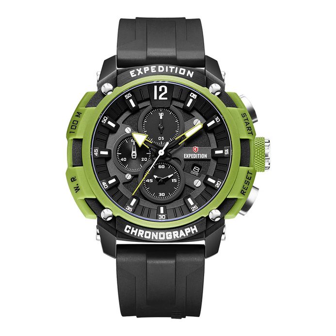 Expedition Chronograph E 6781 PMC RTBBALE Men Black Dial Black