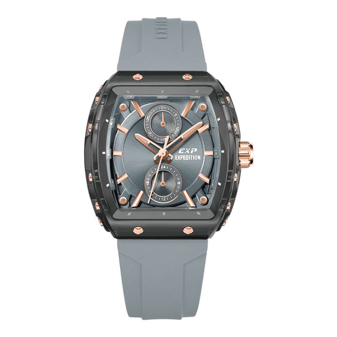 Expedition E 6814 MF RRGDG Ladies Grey Dial Grey Rubber Strap
