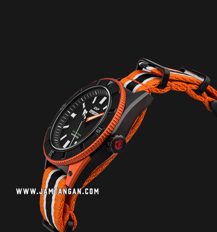 Expedition Automatic E 6819 MA NIPBAOR Water Resistant 200M Men Black Dial Nylon Strap