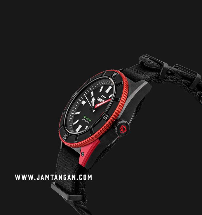 Expedition Automatic E 6819 MA NIPBARE Water Resistant 200M Men Black Dial Nylon Strap