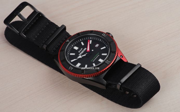 Expedition Automatic E 6819 MA NIPBARE Water Resistant 200M Men Black Dial Nylon Strap