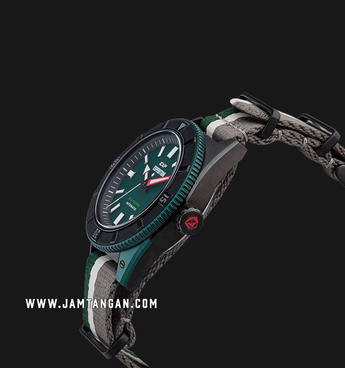 Expedition Automatic E 6819 MA NIPGN Water Resistant 200M Men Green Dial Nylon Strap