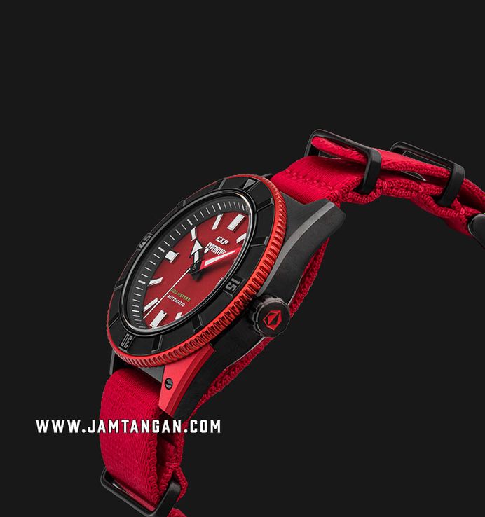 Expedition Automatic E 6819 MA NIPRE Water Resistant 200M Men Red Dial Nylon Strap