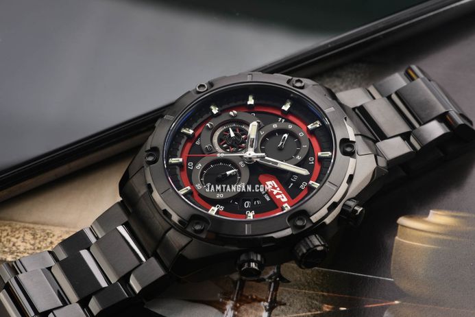 Expedition Chronograph E 6839 MC BIGBARE Men Black Dial Black