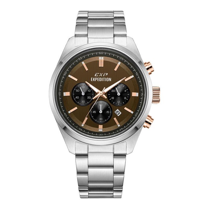 Expedition Chronograph E 6867 MC BTRBO Men Brown Dial Stainless