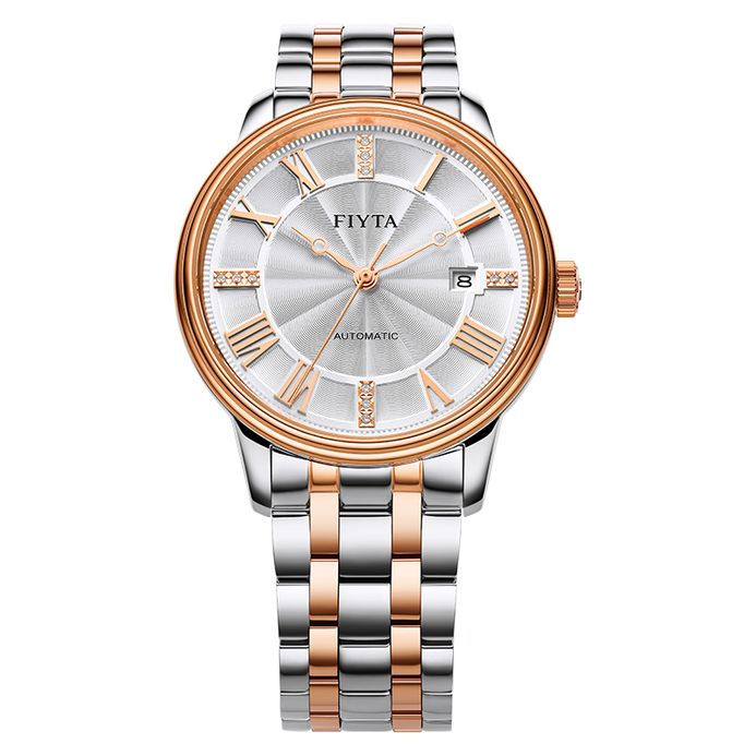FIYTA Canon Automatic Man Silver Dial Dual Tone