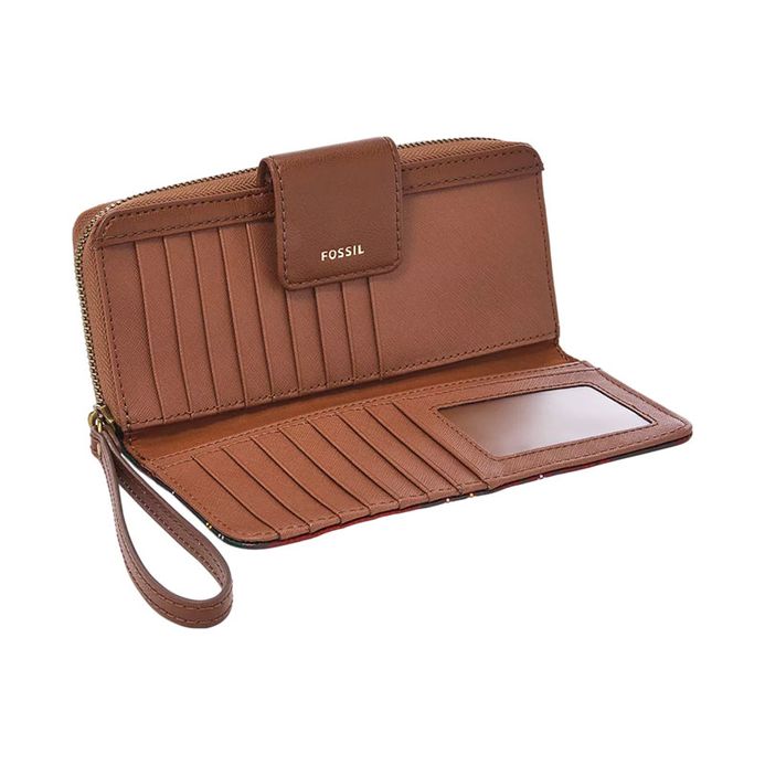 Dompet Fossil SWL2246641 Red Madison Zip Clutch