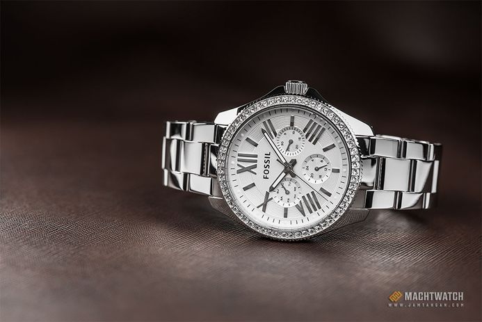 Fossil AM4481 Cecile Multifunction Silver Glitz Stainless Steel