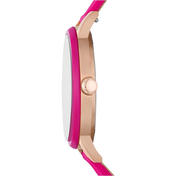 Fossil Cambry BQ3589 Ladies Pink Rose Dial Pink Rose Leather  display picture 2