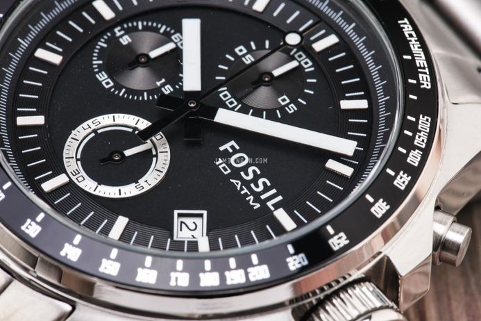 Fossil Decker Chronograph Fossil Tachymeter Fossil Black Fossil