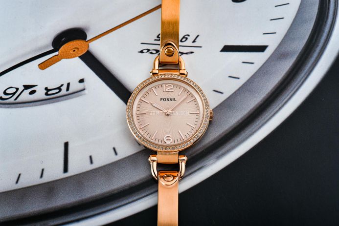 Gold Watch Fossil Georgia Es3226 Đồng Hồ Fossil Georgia ES3226