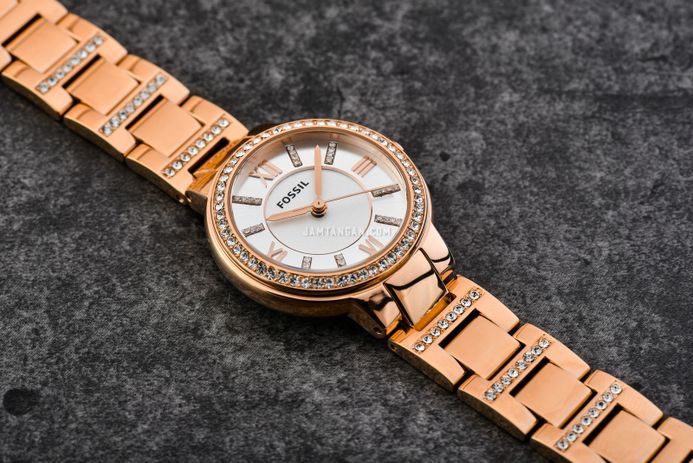Fossil es3284 rose gold clearance