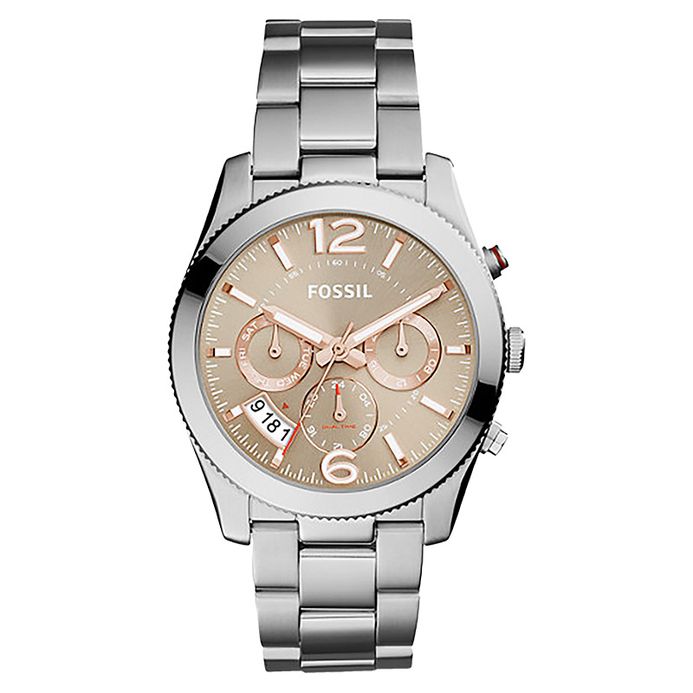 Fossil ES4146 Ladies Perfect Boyfriend Multifunction Chronograph Taupe Dial  Stainless Steel Strap