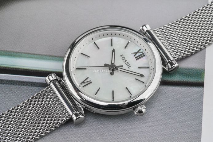 Fossil Carlie Three-hand Stainless Steel Watch Carlie Three-Hand