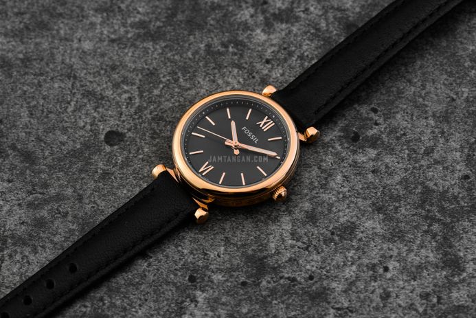 Fossil carlie mini black best sale