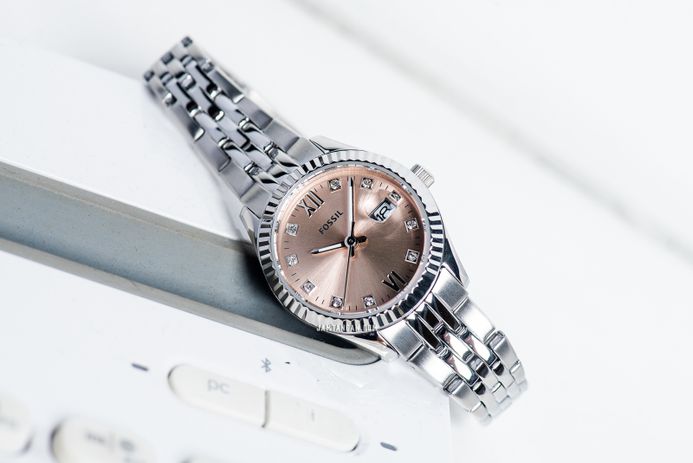 Fossil ES5150 Scarlette Micro Rose Gold Dial Quartz Watch Fossil Scarlette Micro women main image 2