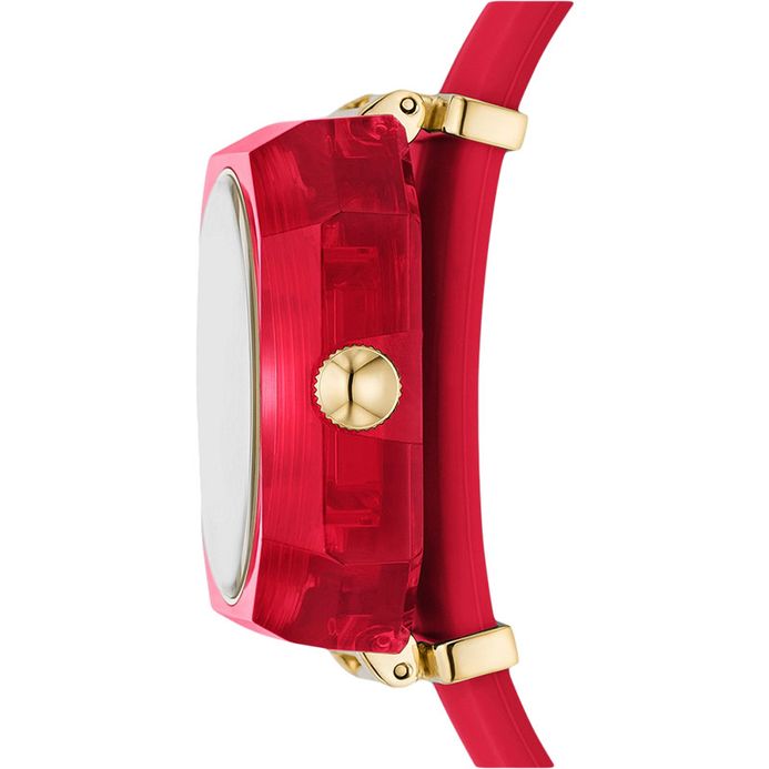 Fossil Rock Candy ES5254 Ladies Slap Red Dial Red Silicone Strap