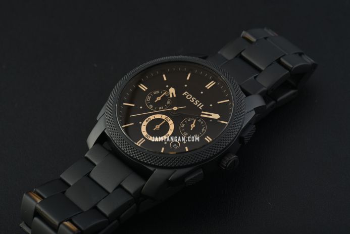 Chronograph All Black Fossil Watch Women's Fossil FS4835