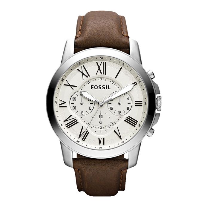 Jam Tangan Fossil Grant Chronograph Stainless Steel Watch Jam