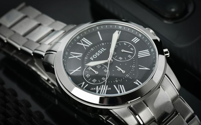 Harga jam fossil grant chronograph hot sale