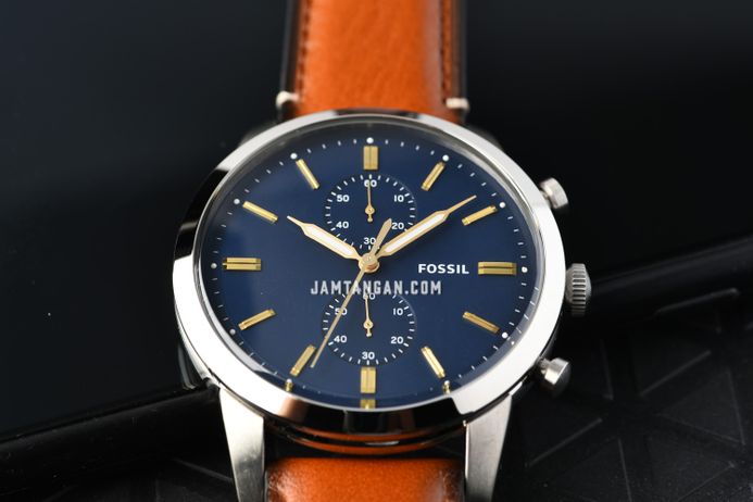 Fossil townsman chronograph blue clearance
