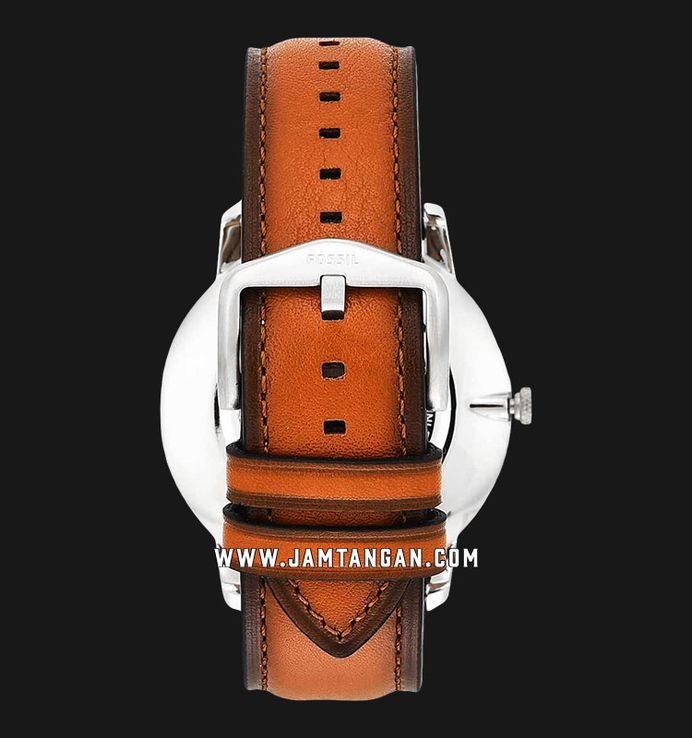 Fossil Minimalist FS5304 Men Blue Dial Light Brown Leather Strap