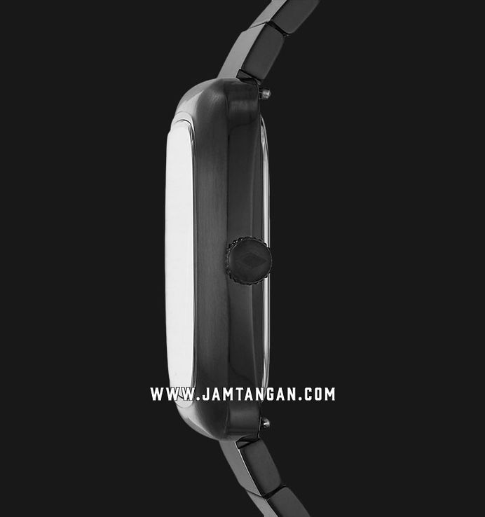 Rutherford carbon series black stainless steel watch discount