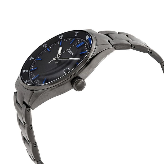 Fossil FS5532 Belmar Mens Black Dial Gun Metal Stainless Steel