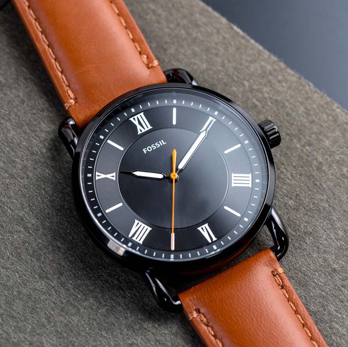 Fossil Copeland FS5667 Brown Dial Brown Leather Strap