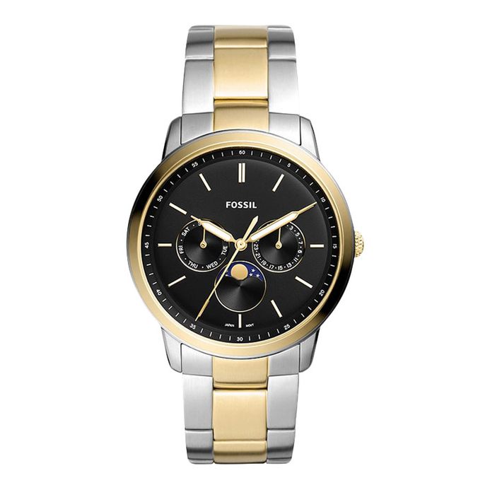 Sullivan Multifunction Two Tone Stainless Steel Watch Fossil