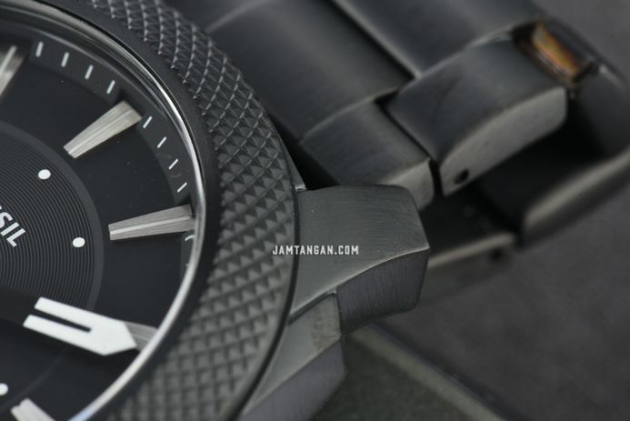 Fossil Machine FS5971 Men Black Dial Black Stainless Steel Strap