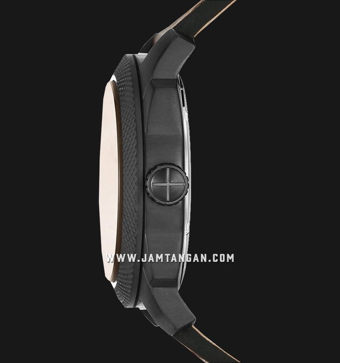 Fossil Machine FS5972 Men Brown Dial Brown Leather Strap