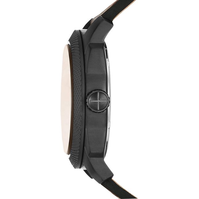 Fossil Machine FS5972 Men Brown Dial Brown Leather Strap | JAMTANGAN.COM