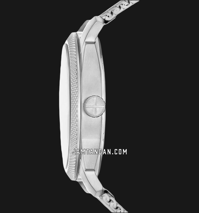 Fossil Machine FS6014 Men Burgundy Dial Mesh Strap