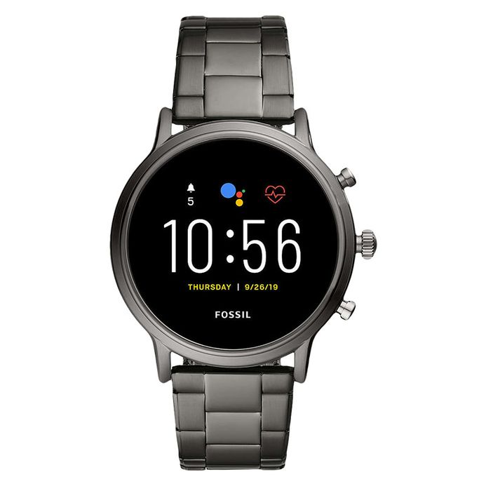 Fossil Gen The Carlyle HR FTW4024 Smartwatch Men Digital Dial Gunmetal  Stainless Steel Strap