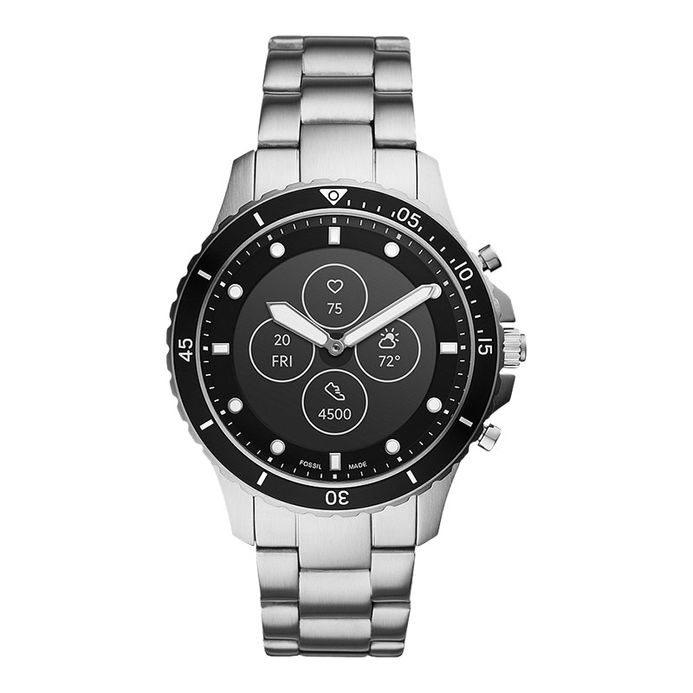 Q Hybrid Fossil Ftw 1203 Stainless Steel Fossil Grant Hybrid