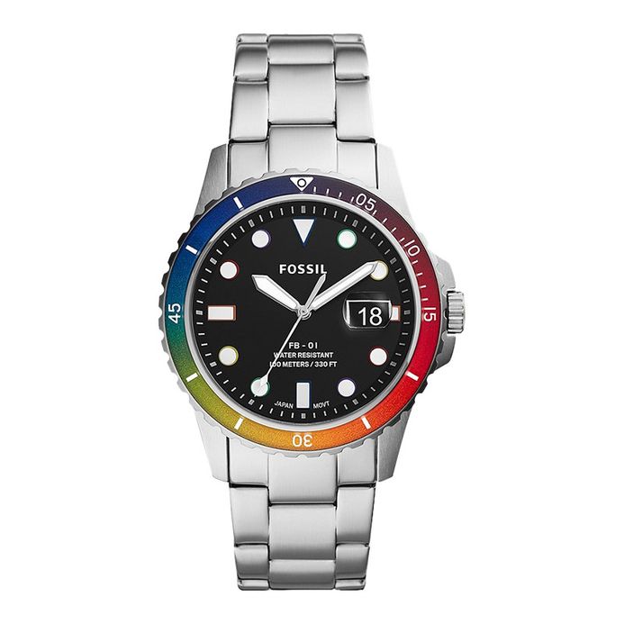 Fossil FB-01 Curator Limited Edition LE1108 Men Black Dial Stainless Steel  Strap