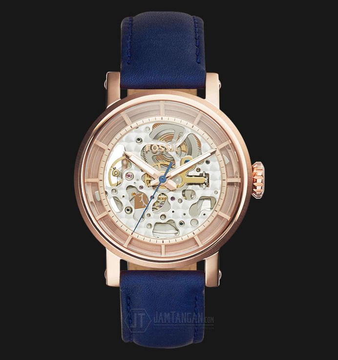 Original boyfriend automatic navy leather watch online