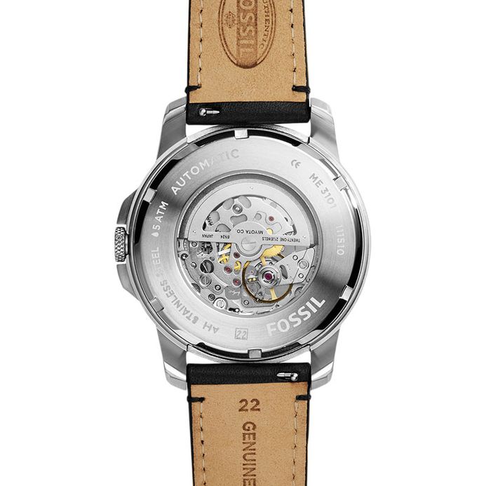 Strap Fossil Me3101 Price Fossil ME3101 Grant Silver Skeleton Dial