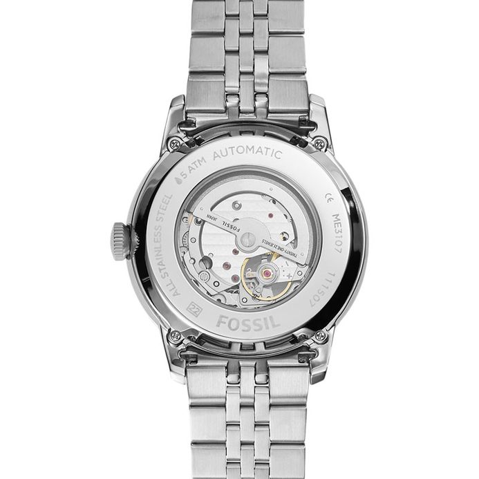 Fossil ME3107 Townsman Black Dial Stainless Steel Bracelet Watch