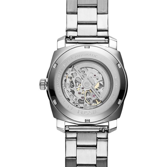 Fossil ME3114 Machine Black Dial Stainless Steel Bracelet Watch