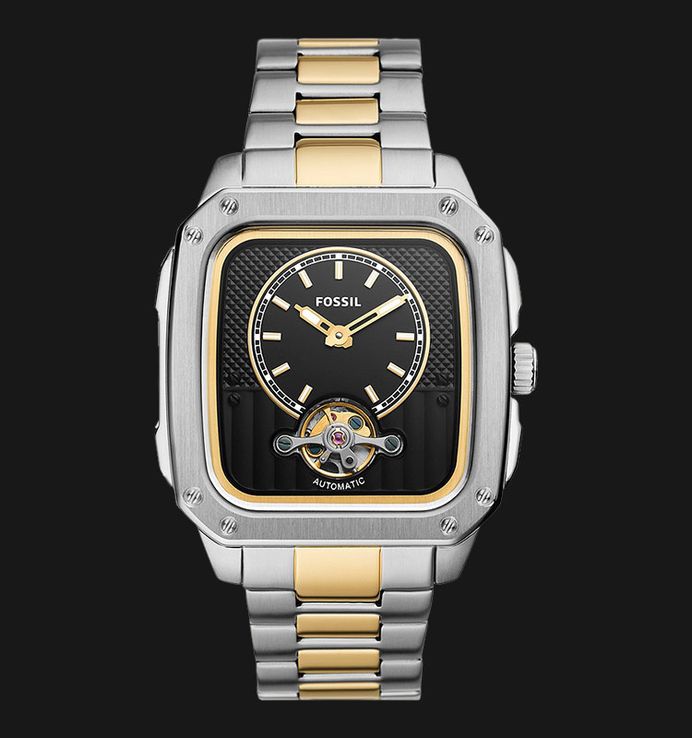 Fossil Inscription ME3237 Automatic Open Heart Dial Dual Tone Stainless Steel Strap