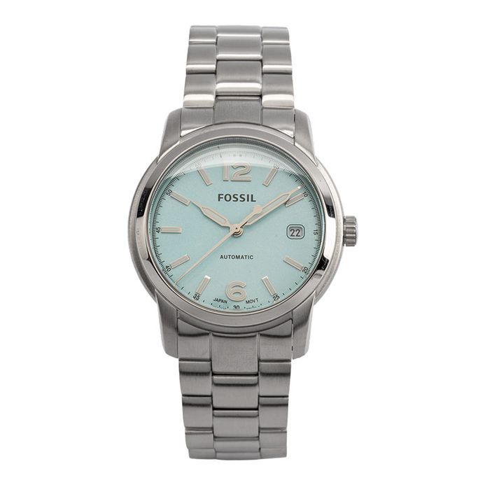 Fossil Heritage ME3245 Automatic Ladies Blue Dial Stainless Steel Strap