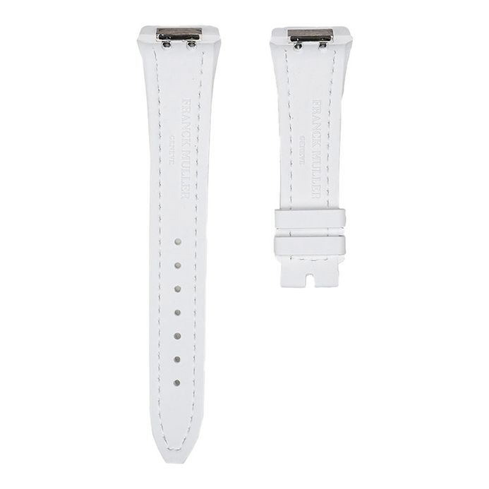 Strap Franck Muller V32 Croc-Embossed White Alligator Leather