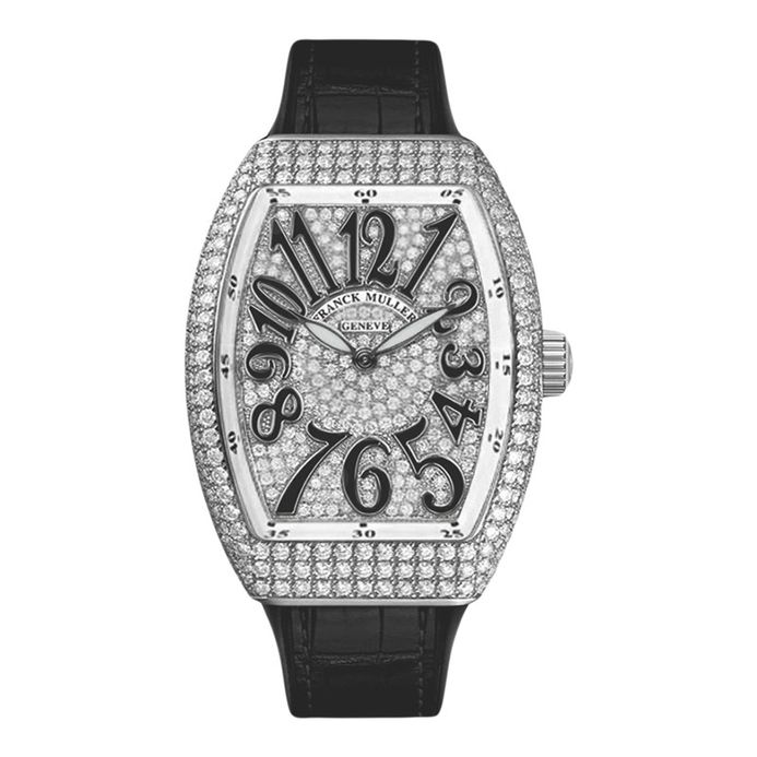 Franck Muller Vanguard V32-QZ-AC-NR-WHD White Dial Diamond