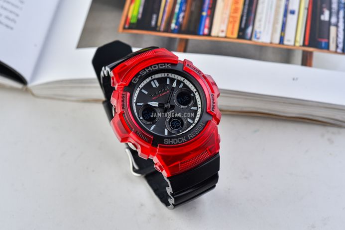 Casio G-Shock AWG-M100SRB-4A AWG-M100SRB-4AJF Red Black Series
