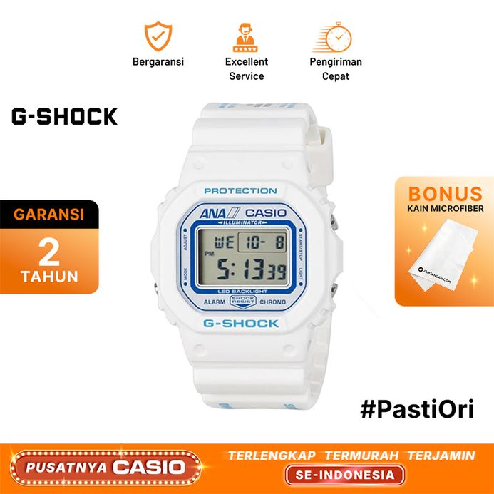 Casio G-Shock DW-5600 ANA Collaboration Digital Dial White Resin