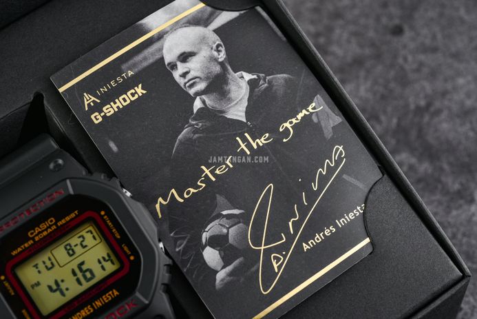 Casio G-Shock DW-5600AI-1ER Andres Iniesta – Orologio Digitale Uomo – Resina Bio, Nero, 43 Mm, 20 Bar, Illuminazione - 5