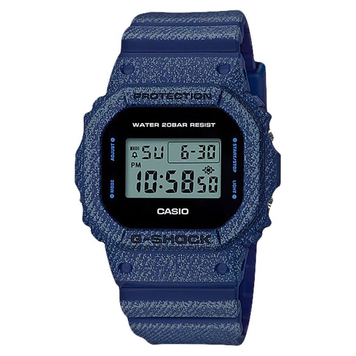 Casio G-Shock Standard DW-5600DE-2DR Water Resistant 200M Black Digital  Dial Blue Resin Band